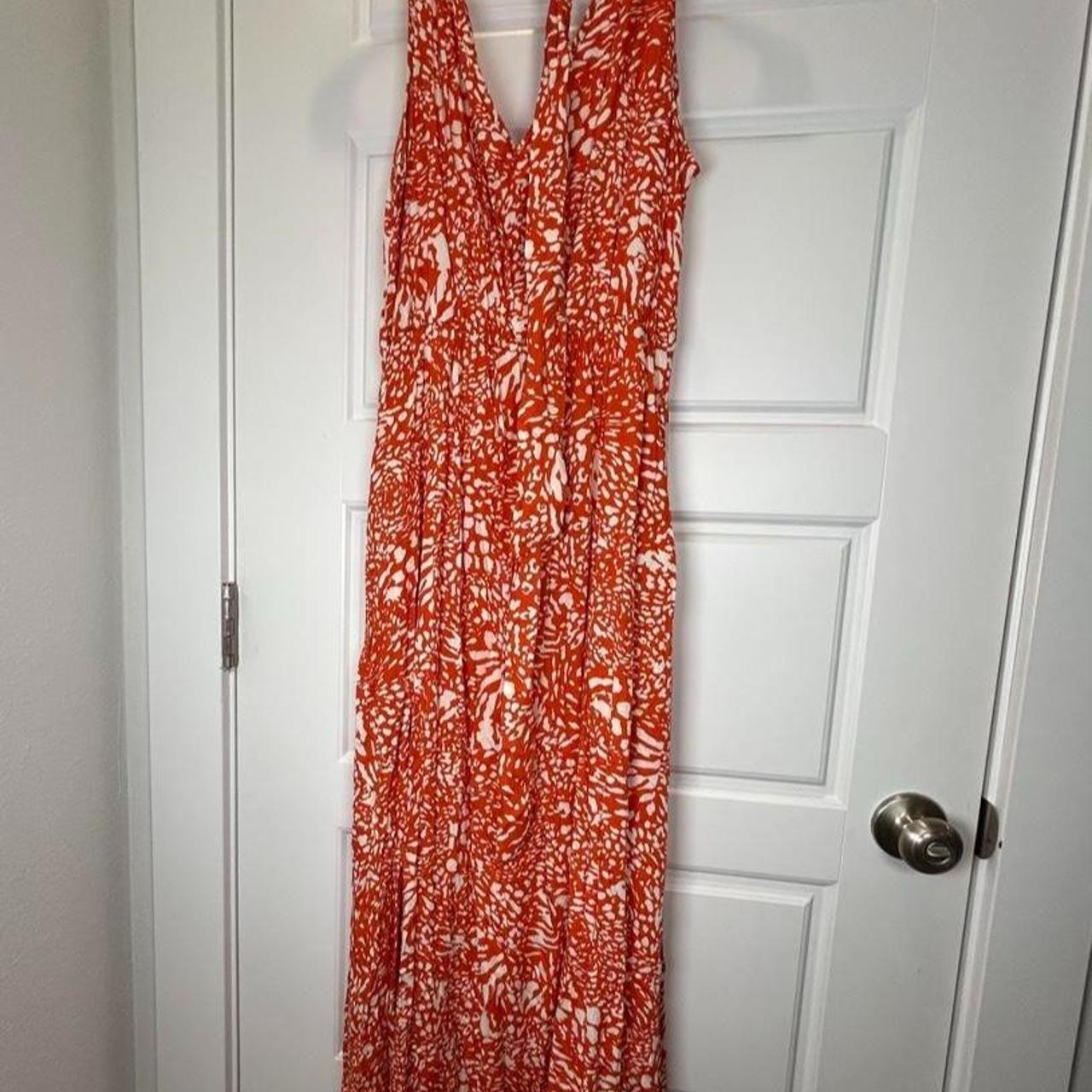 C+D+M Collection Orange Maxi Dress
